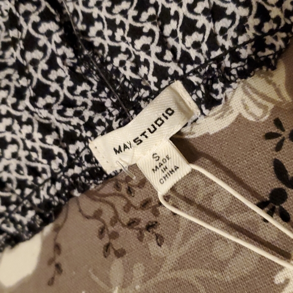 Max Studio smocked ruffle jumpsuit - Picture 3 of 7